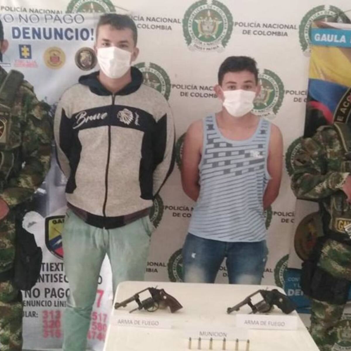 Capturan a dos sicarios del clan Los Pachenca en la Zona Bananera