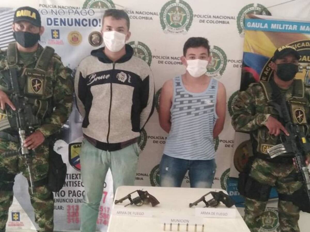 Capturan a dos sicarios del clan Los Pachenca en la Zona Bananera