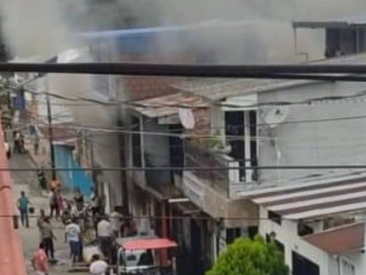 Incendio en Victoria, Caldas dejó dos personas lesionadas