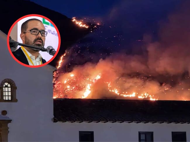 El acalde encargado de Villa de Leyva señaló que se evacuarán 10 viviendas y el fuego habría consumido más de 40 hectáreas.