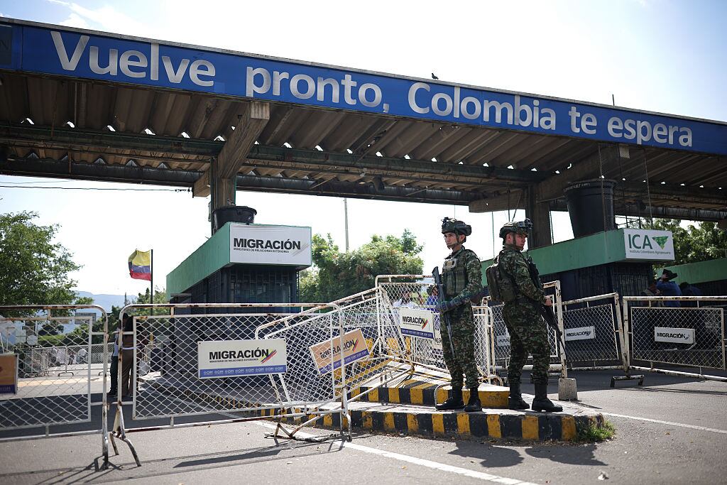 Puente Internacional Simón Bolívar, frontera entre Colombia y Venezuela. Foto: Getty Images.