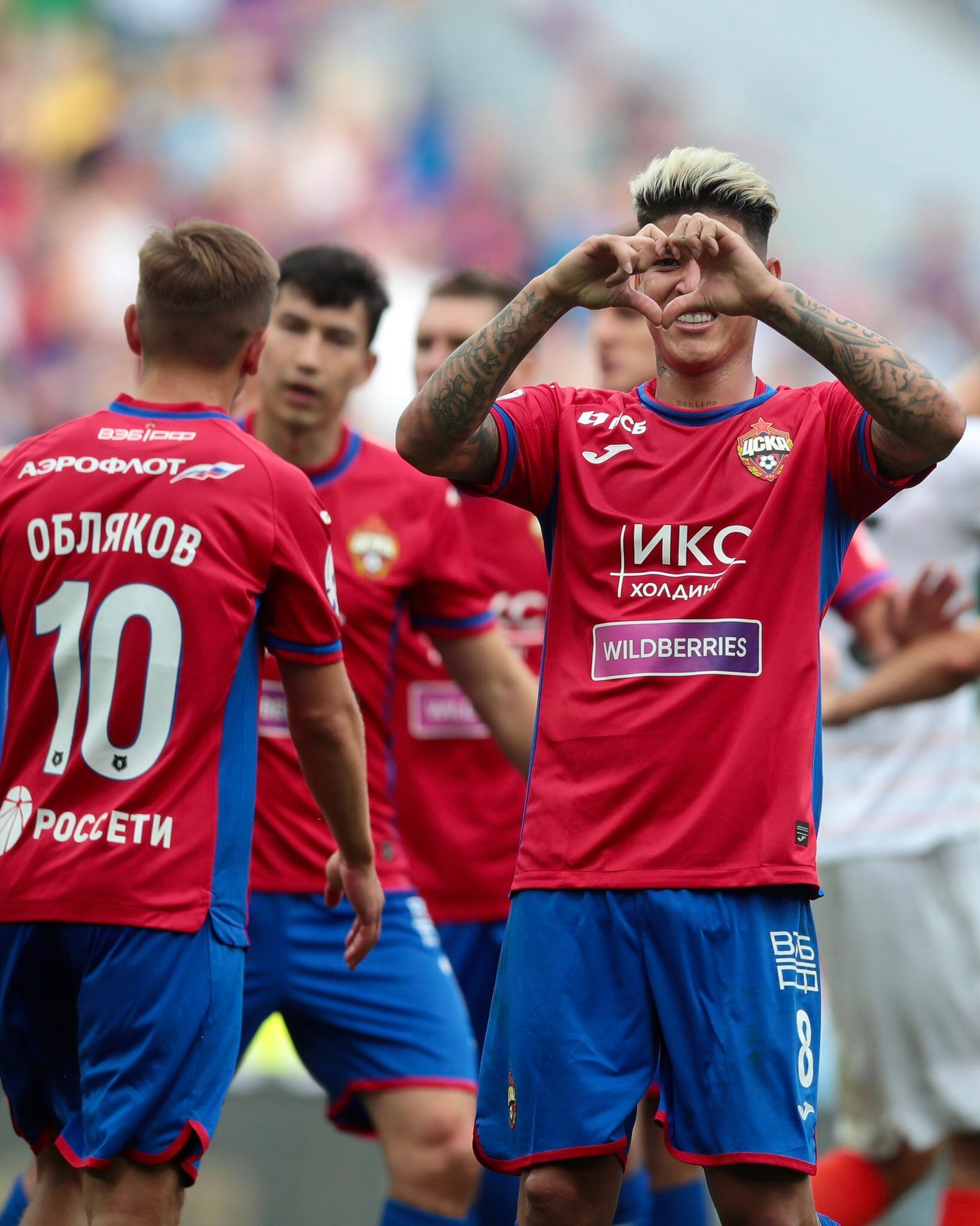 Jorge Carrascal, ha disputado 18 partidos con el CSKA de Moscú en la presente temporada / Twitter @pfc_cska