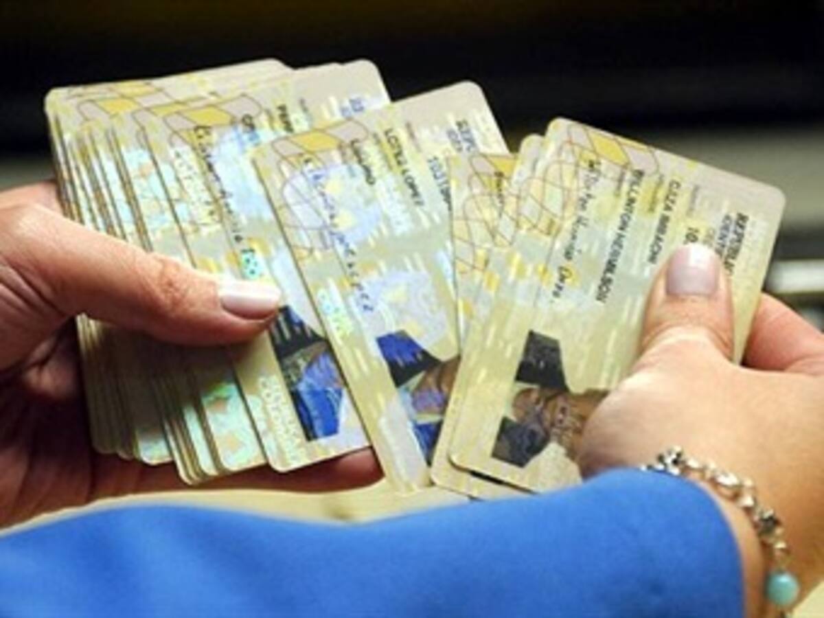 Registraduría entrega 3 millones de cédulas hoy sábado