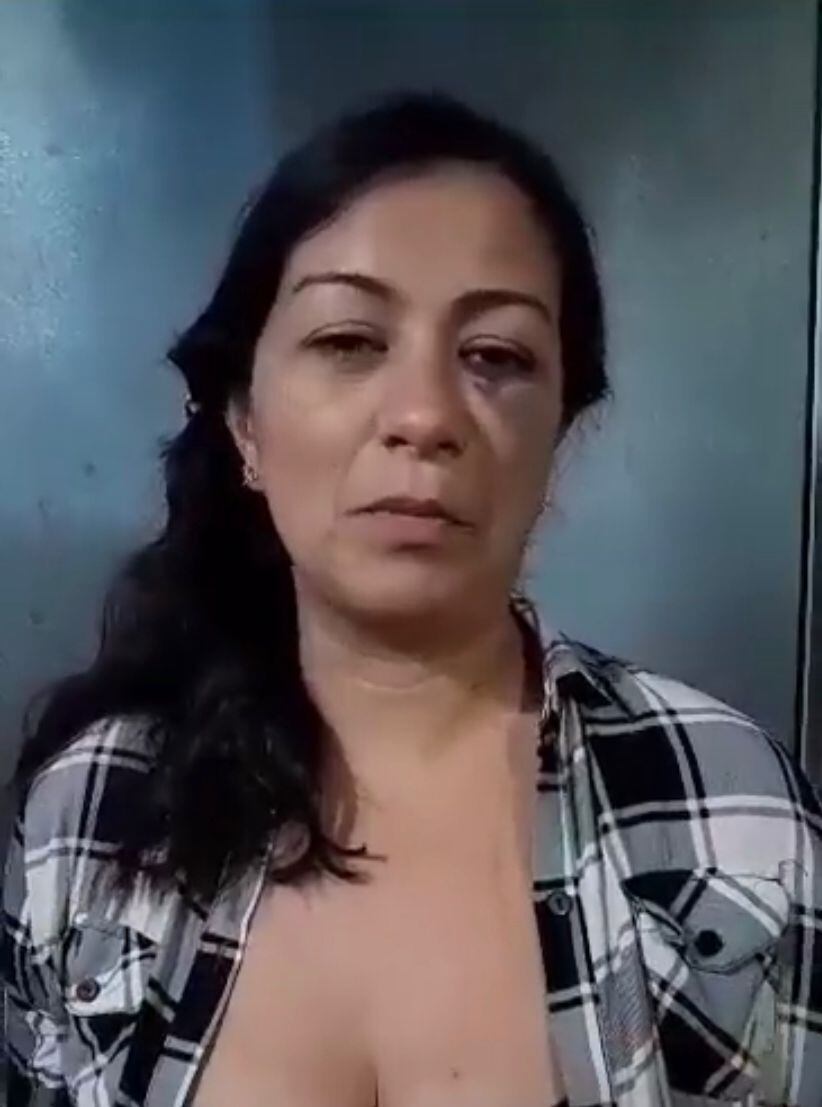 Docente agredida / Cortesía