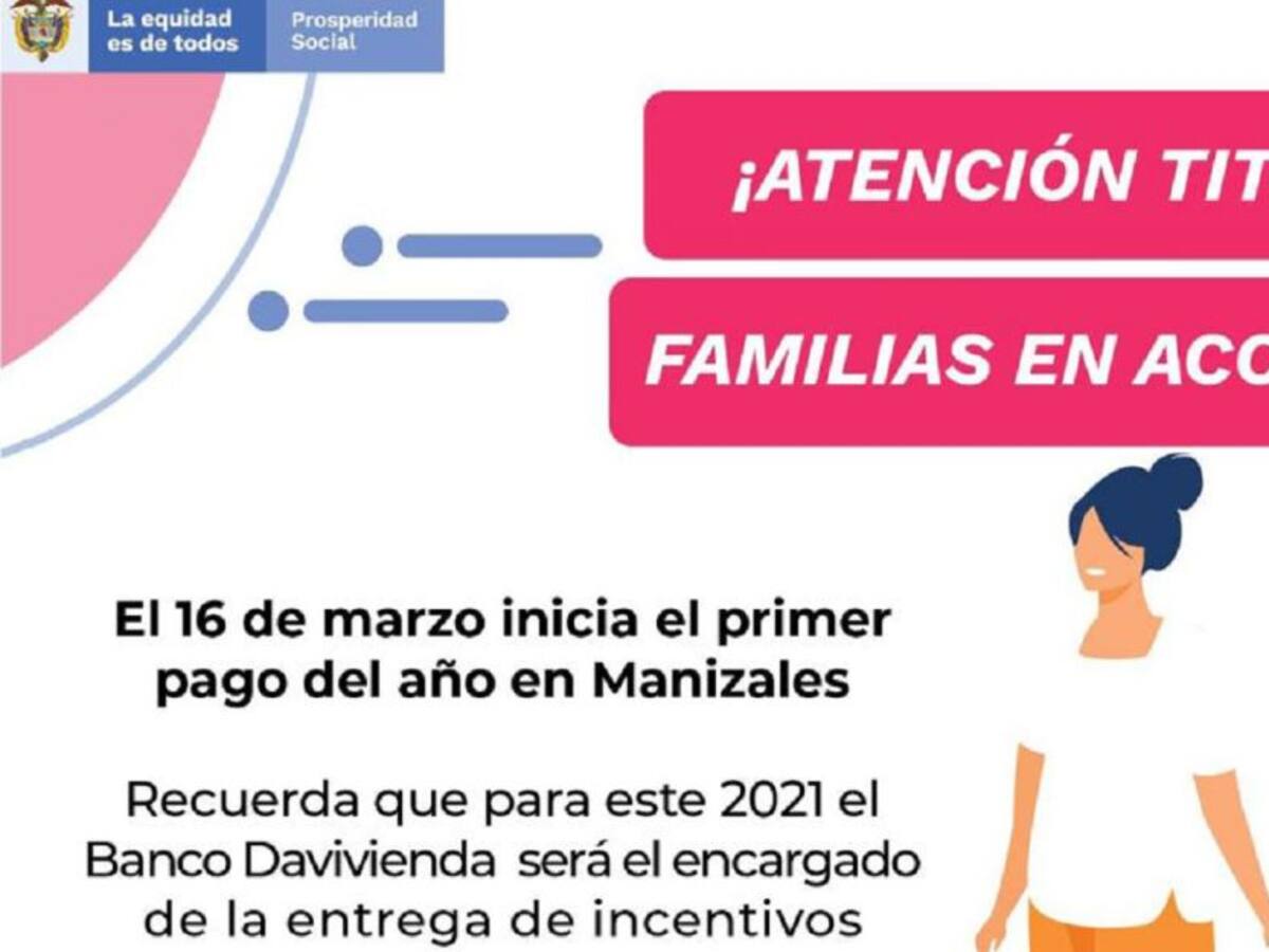 Se acerca un nuevo pago de Familias en Acción