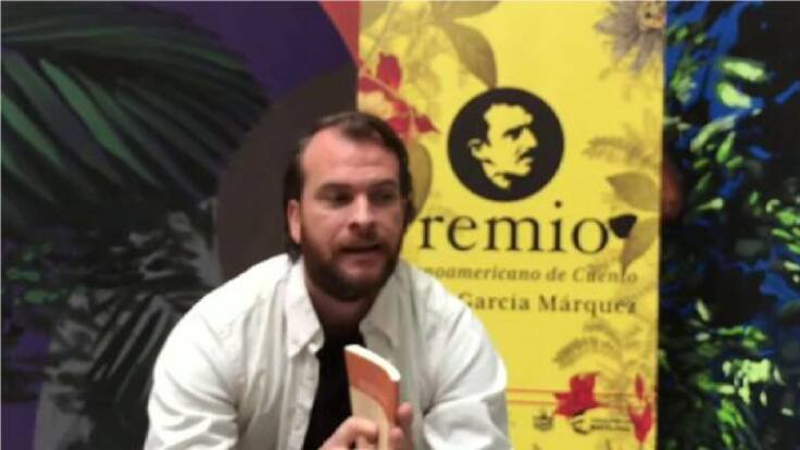 El escritor español Alejandro Morellón Mariano, ganador del Premio Hispanoamericano de cuento Gabriel García Márquez