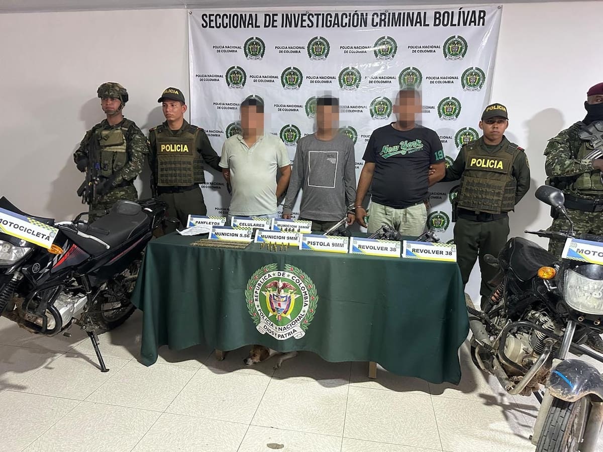 Ejército y Policía capturaron a tres cabecillas del Clan del Golfo en Bolívar: ¿quiénes son?