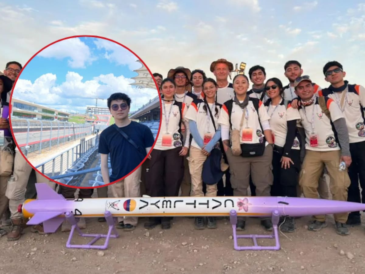 Joven santandereano hizo parte del equipo colombiano que logró podio en la competencia de cohetes