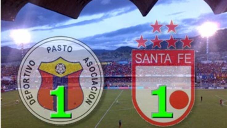 Pasto y Santa Fe empataron y dejaron abierta la serie final