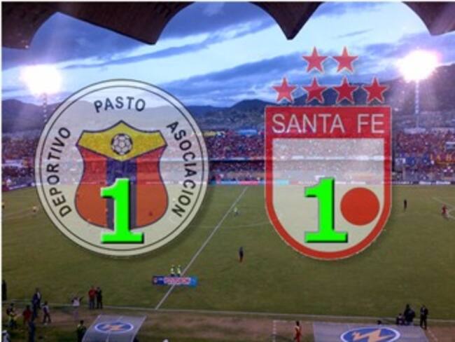 Pasto y Santa Fe empataron y dejaron abierta la serie final