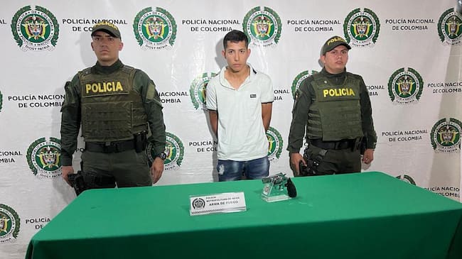 En Neiva una persona por el delito de porte ilegal de armas de fuego