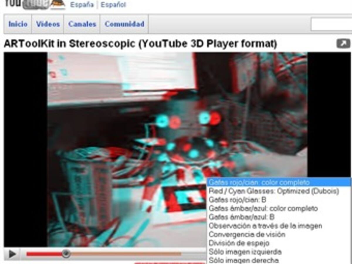YouTube experimenta con 3D