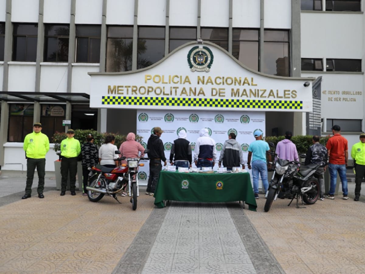 Desarticulan banda delincuencial que tenía puestos fijos de drogas en Manizales