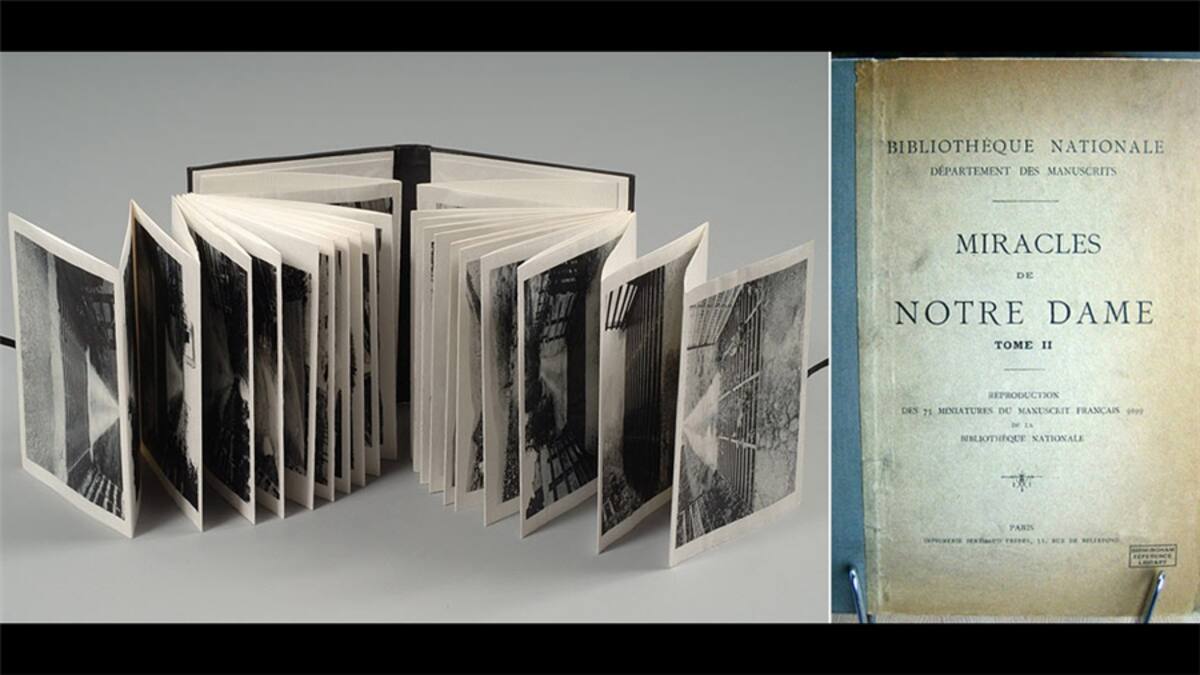 La artista Kristine Steele transformó el libro "Modelo ilustrado de modelaje para escuelas", publicado en 1939. Su nueva versión refleja la fecha de publicación y el hecho de que la escuela donde el autor trabajó estaba cerca de una fábrica de aviones Spitfires en la región de West Midlands. Artista: Kristine Steele. Foto: David Knight.