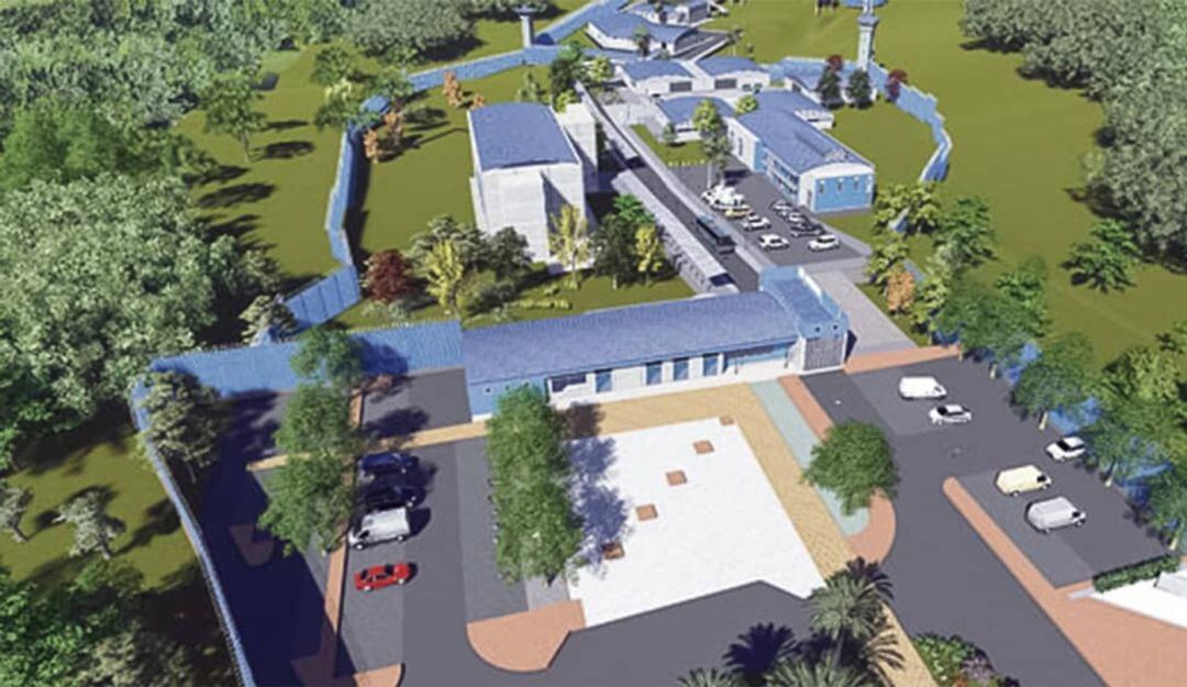 Render de la cárcel de El Pílamo.