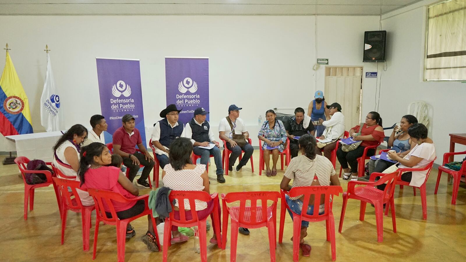Visita de la Defensoría del Pueblo al departamento del Guaviare. Cortesía