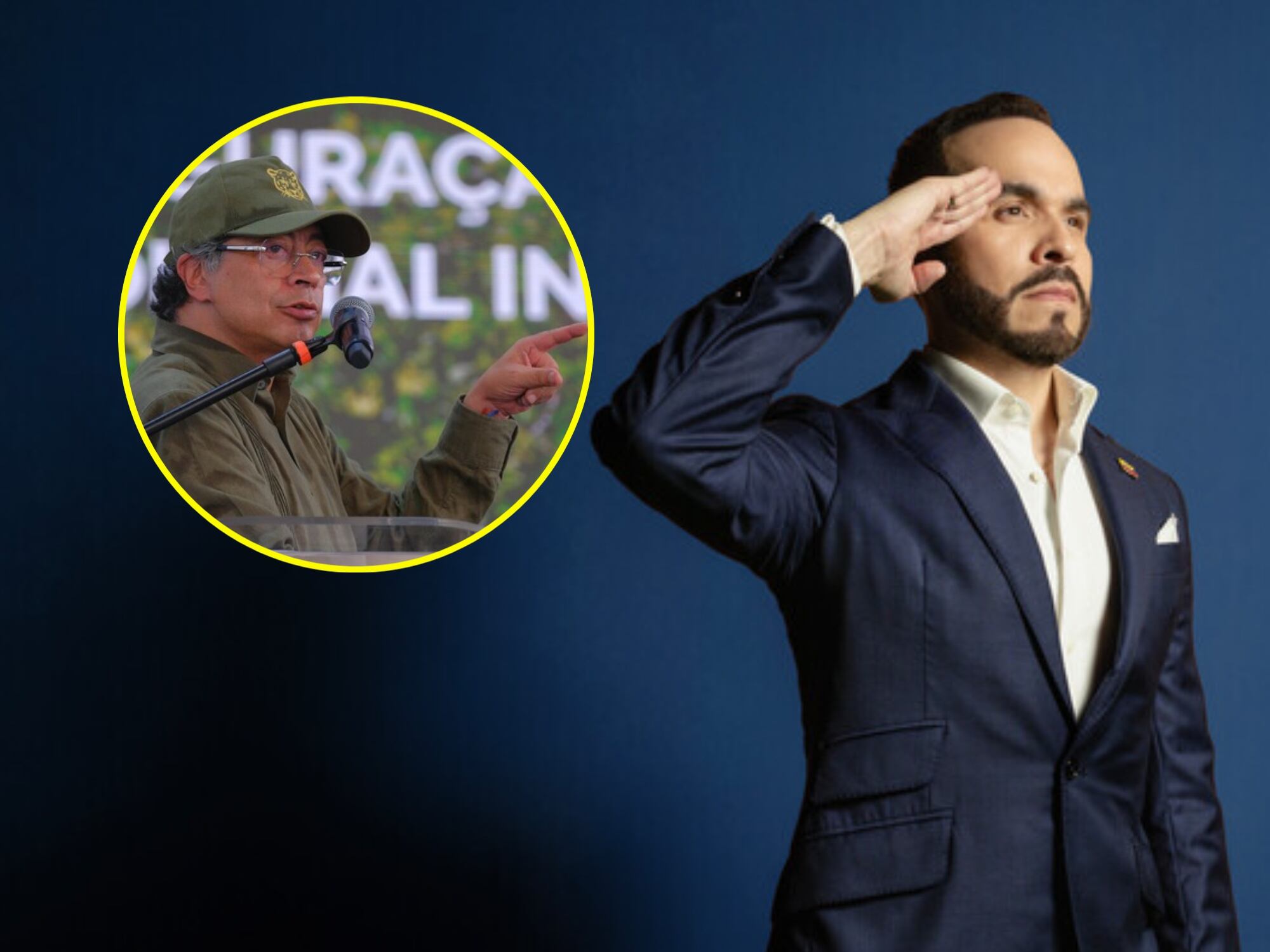 Abelardo de la Espriella y Gustavo Petro. Fotos: (Colprensa-Campaña De La Espriella) / (Cortesía: Presidencia)