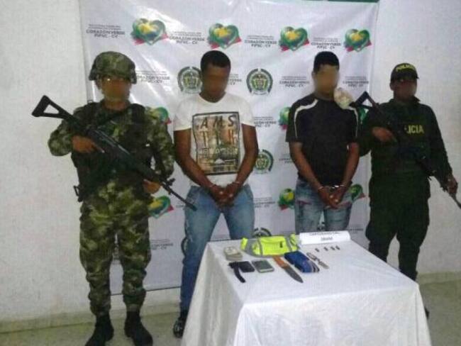 Capturan a dos hombres en Río Viejo, Bolívar, por violencia contra servidor público