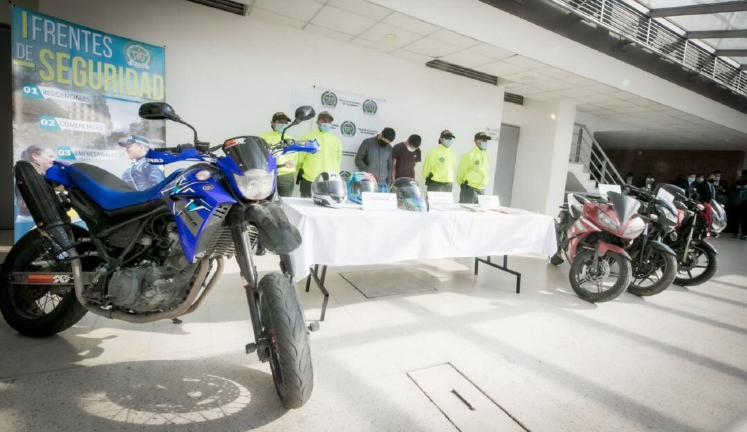 Banda que se dedicaba al hurto de motos fue desarticulada por la Policía Metropolitana