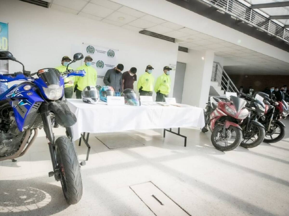 Cayó poderosa banda dedicada al robo de motocicletas en Bogotá