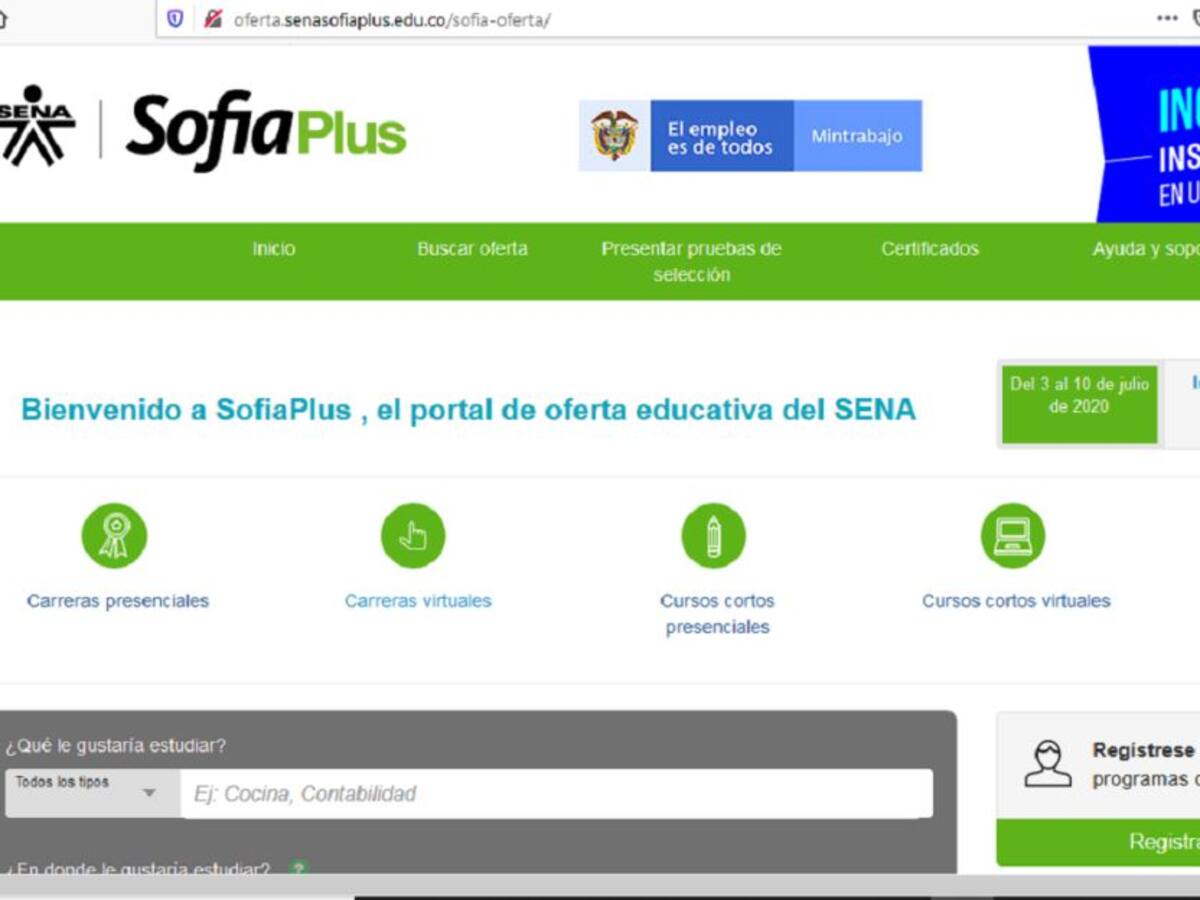 SENA abre convocatoria virtual para carreras tecnológicas