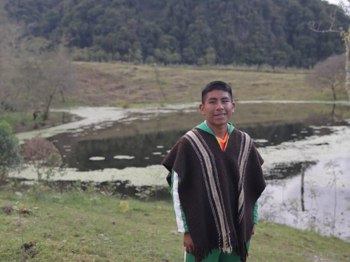 Estudiante huilense sembró 1.700 árboles para proteger una laguna en La Plata