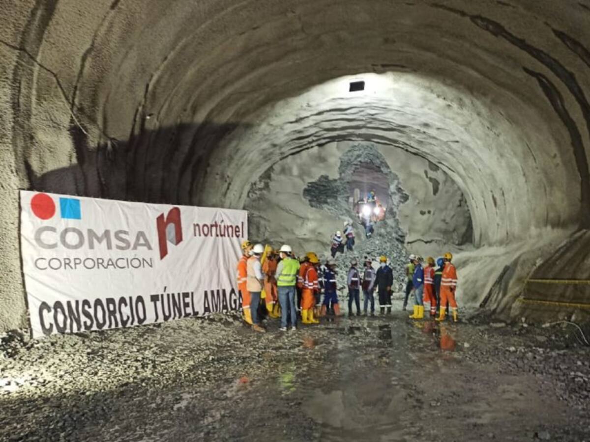 Túnel de Amagá finalizó excavación de calzada izquierda