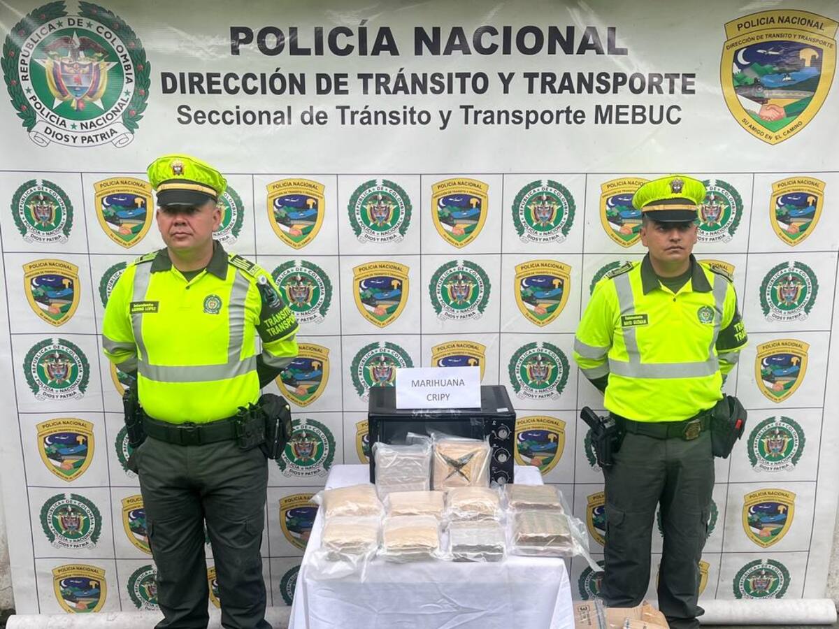 En encomienda venía microondas cargado con marihuana