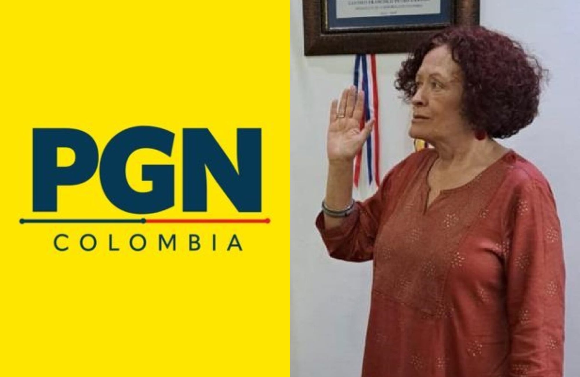 Procuraduría y Vilma Velásquez. Fotos: X @PGN_COL / Presidencia