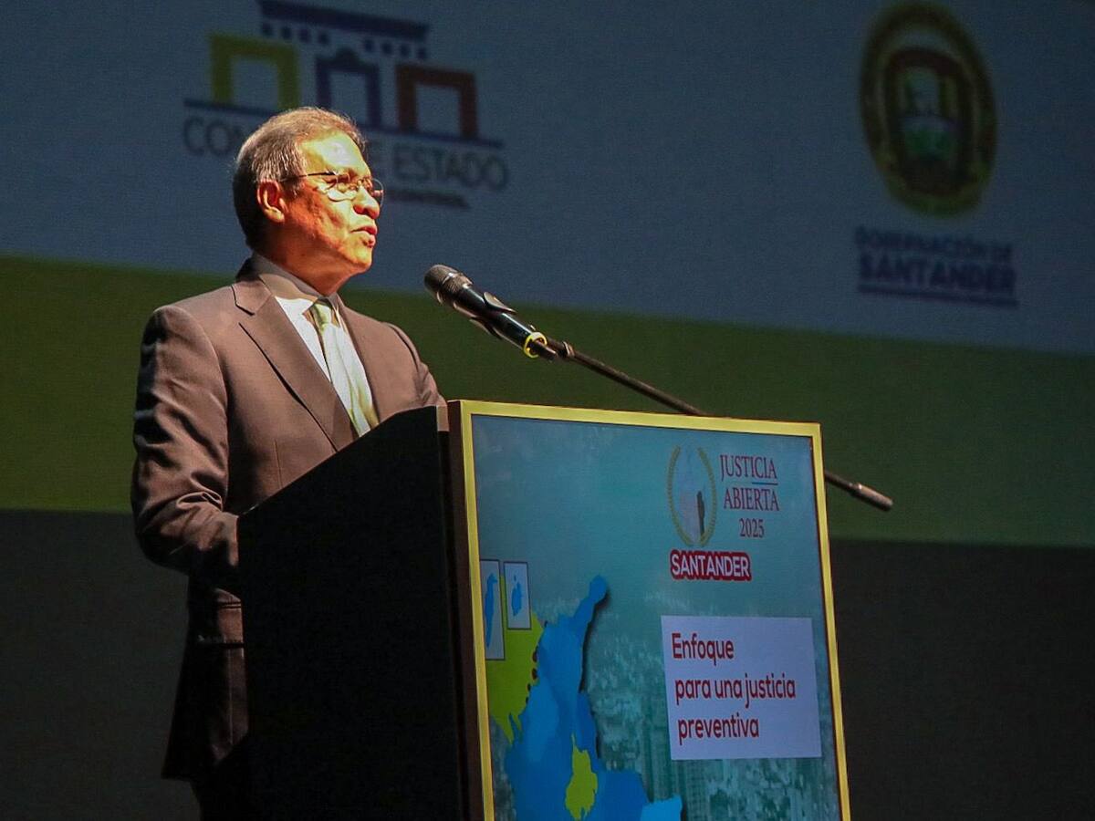 La “indirecta” del presidente del Consejo de Estado al gobierno nacional. ¿Qué dijo en Bucaramanga?