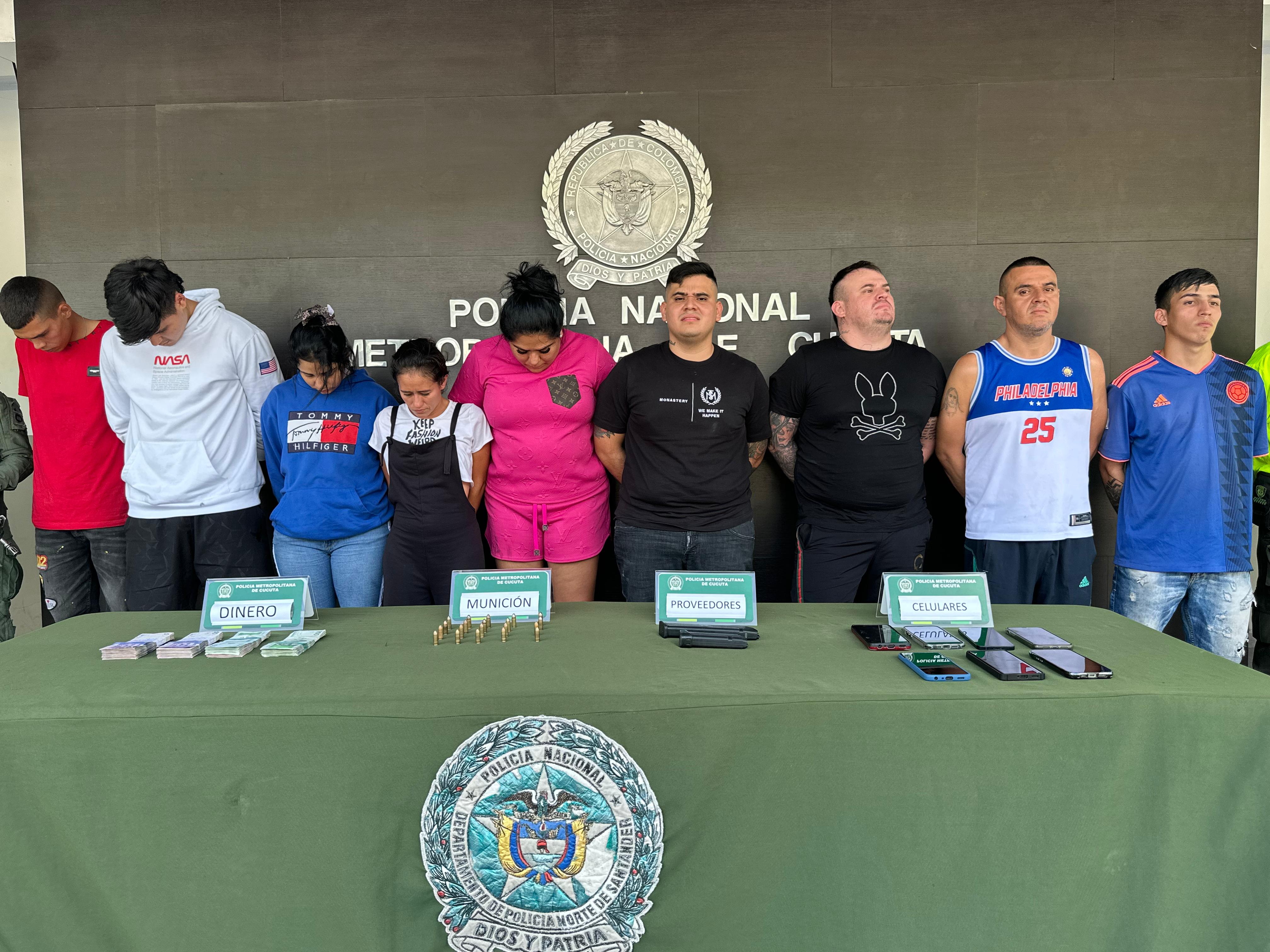 Los Manzaneros, banda criminal capturada en Cúcuta / Foto: Caracol Radio