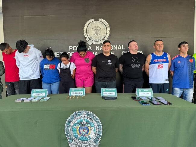 Los Manzaneros, banda criminal capturada en Cúcuta / Foto: Caracol Radio