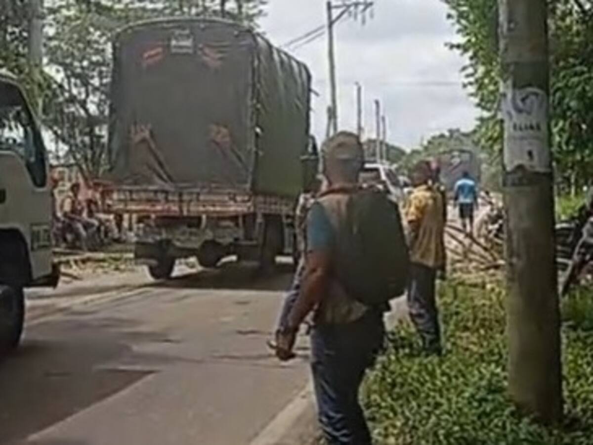 Comunidades de Puerto Wilches bloquean la vía que los comunica con Barrancabermeja