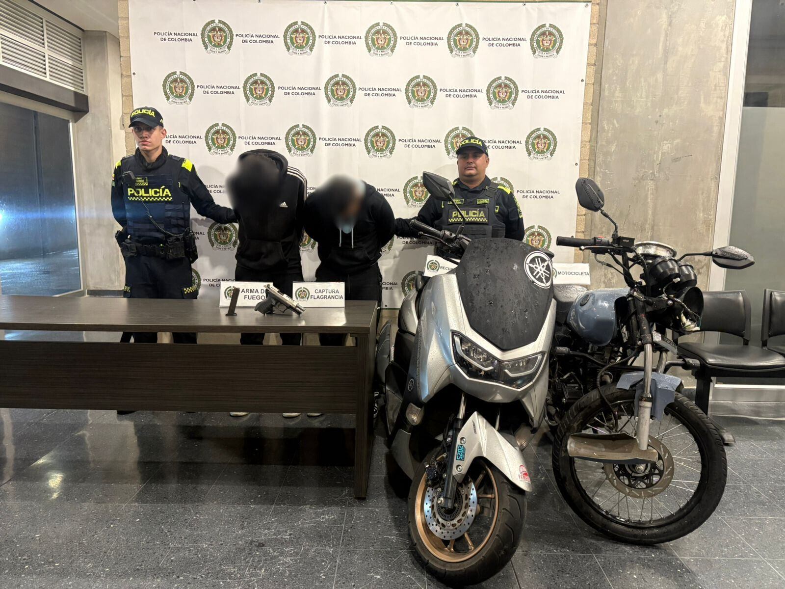 Las autoridades evitan varios hurtos y capturan seis personas en Medellín Foto: Alcaldía de Medellín