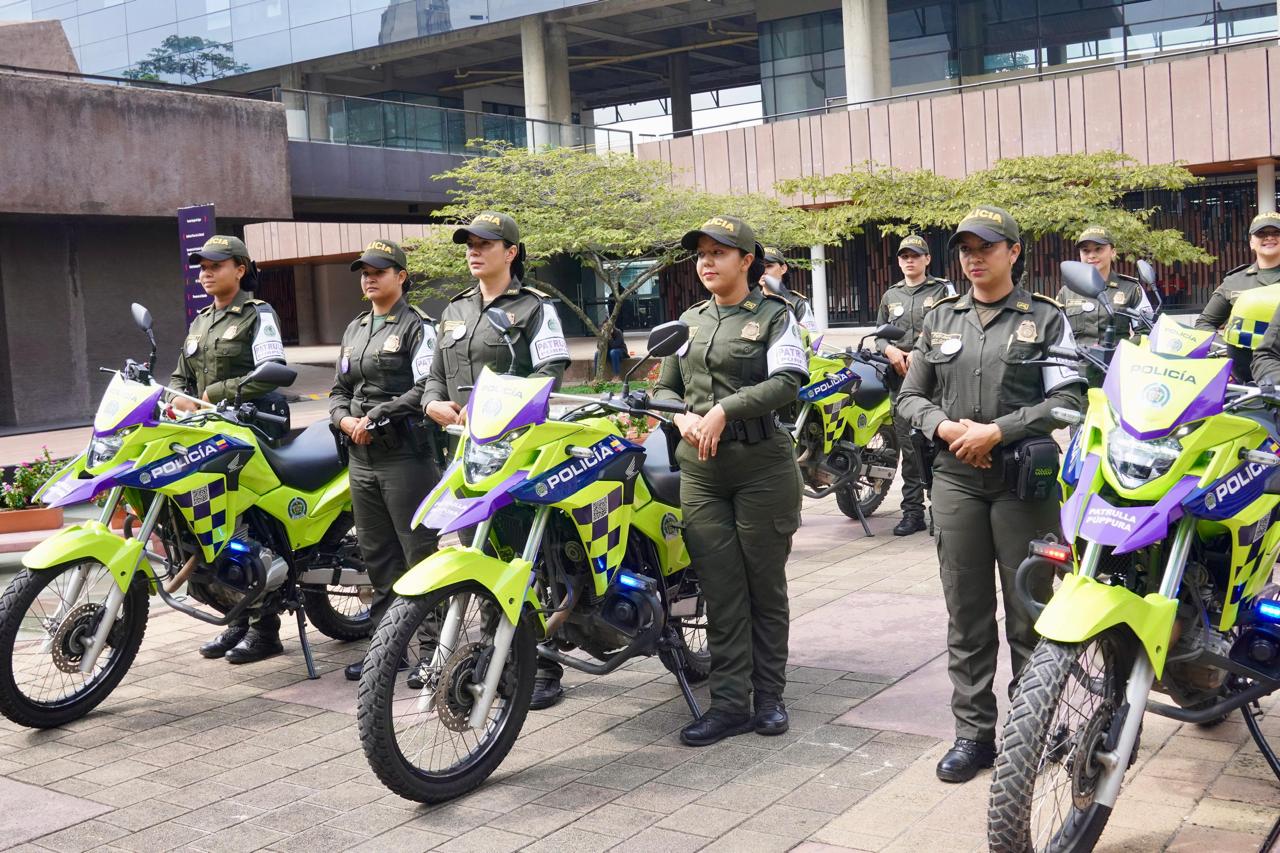 Patrullas Púrpura en Medellín.