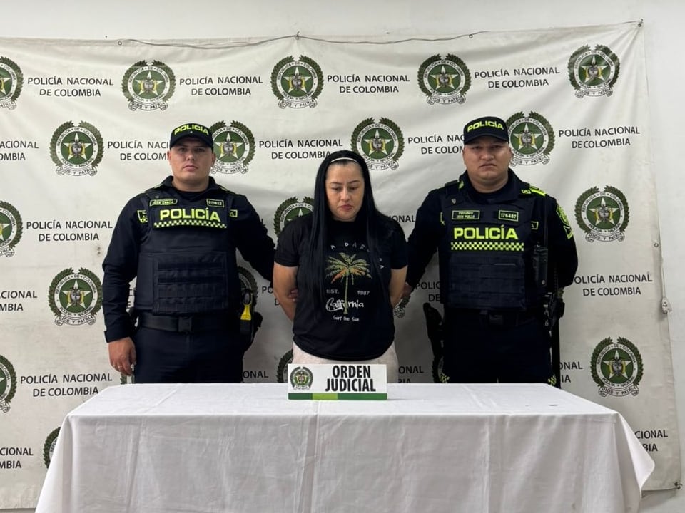 Capturan a alias “Aretes”, condenada por hurto en Itagüí Foto: Policía Nacional