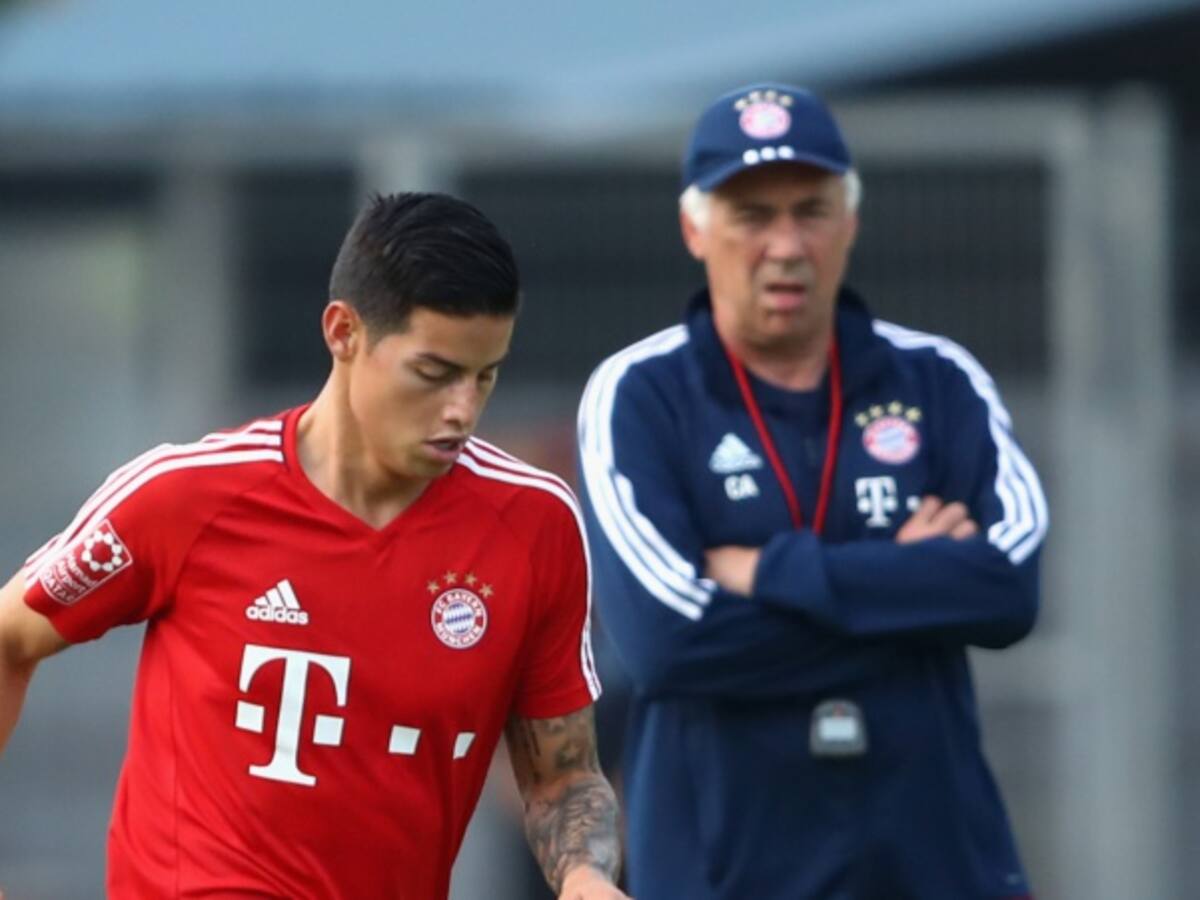 James aún no está al 100%, pero está disponible: Ancelotti