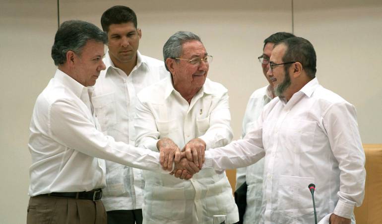 Santos y Timochenko en La Habana (Cuba).