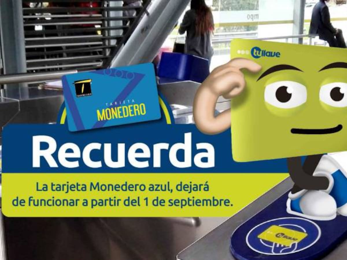 Tarjetas azules dejarán de funcionar en Transmilenio