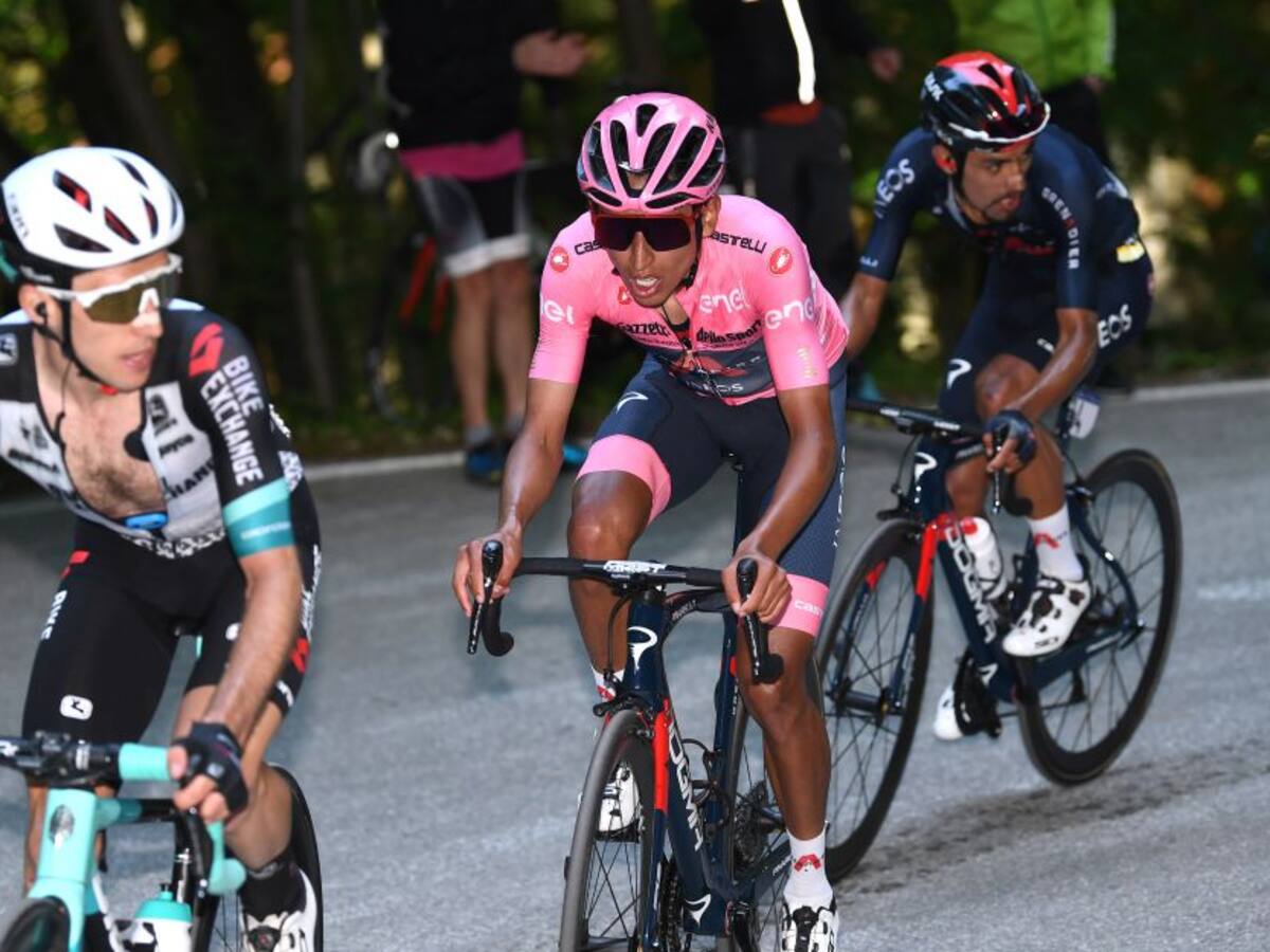 Giro de Italia: Egan Bernal sufrió en Sega di Ala y Dan Martin ganó