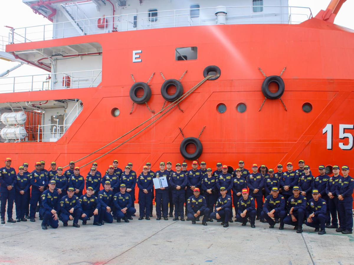 Buque ARC “Caribe” obtiene certificación operacional con nivel “Excelente”