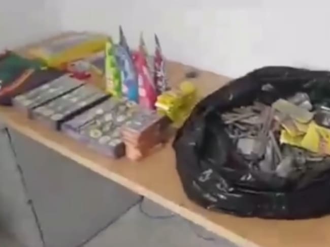 La pólvora decomisada (Cortesía Policía de Barranquilla)