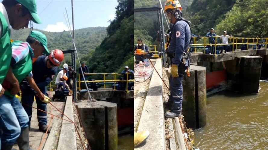 Un pescador de 54 años de edad habría caído a las aguas del Río Cauca, en zona rural del municipio de Puracé. Foto: Bomberos