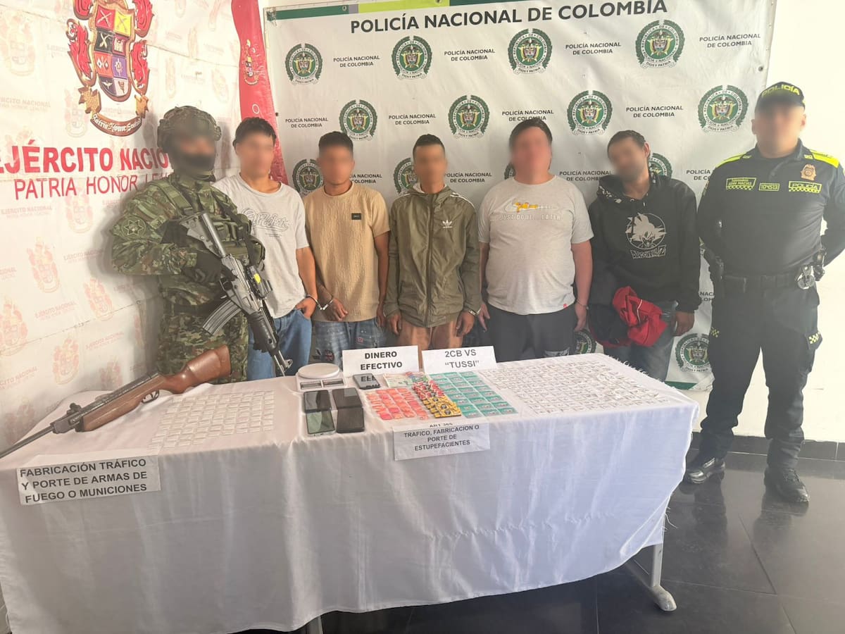 Capturan a cinco presuntos integrantes de una red de microtráfico en Belén de Umbría, Risaralda