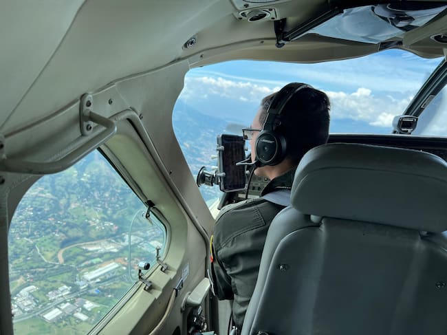 Vigilancia aérea. Foto: FAC.