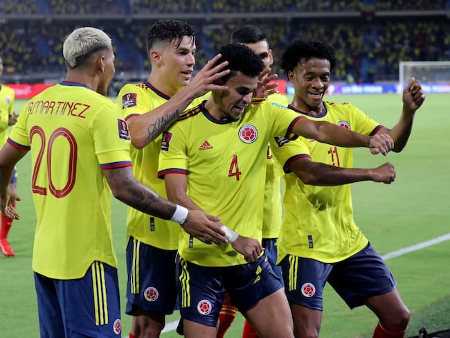 Luis Díaz en la Selección Colombia. (Photo by Jairo Cassiani/Vizzor Image/Getty Images)