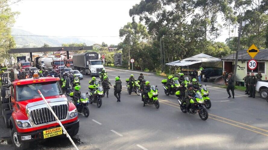 Habilitan vía Panamericana tras bloqueos de indígenas en Cauca . Foto: Cortesía: Gobernación del Cauca