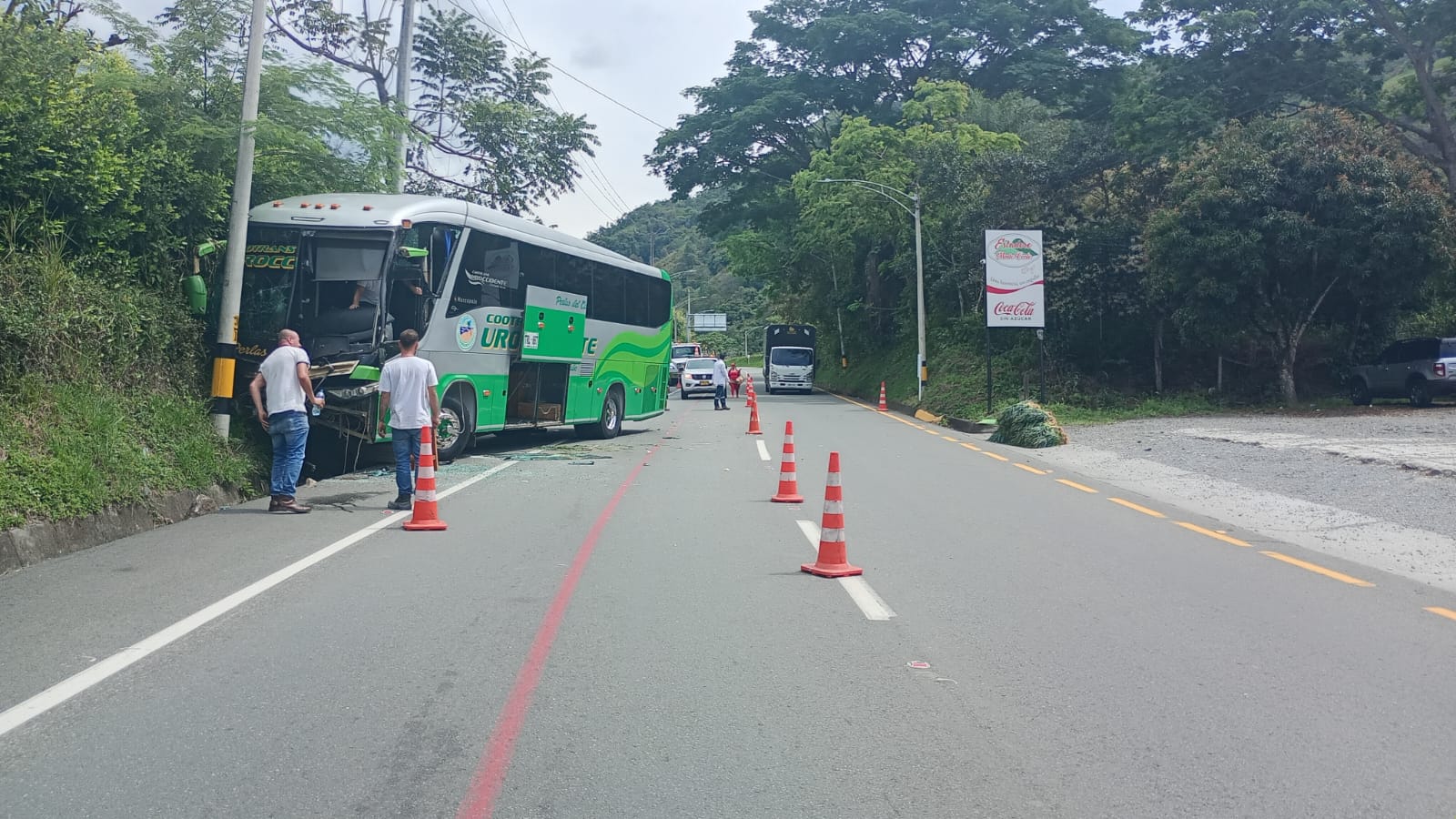 Accidente- foto policía de Carreteras de Antioquia