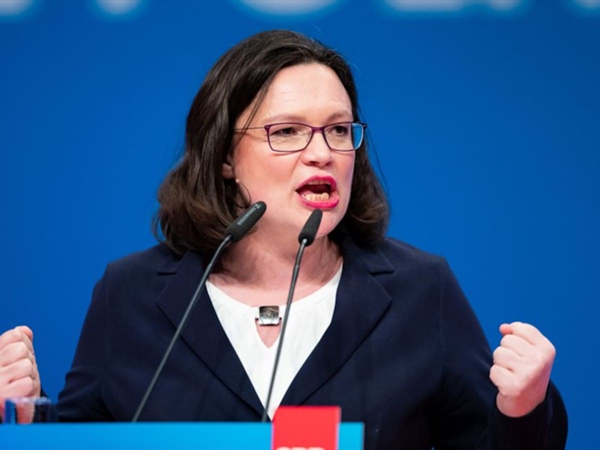 Andrea Nahles, primera mujer elegida líder del Partido Socialdemócrata alemán