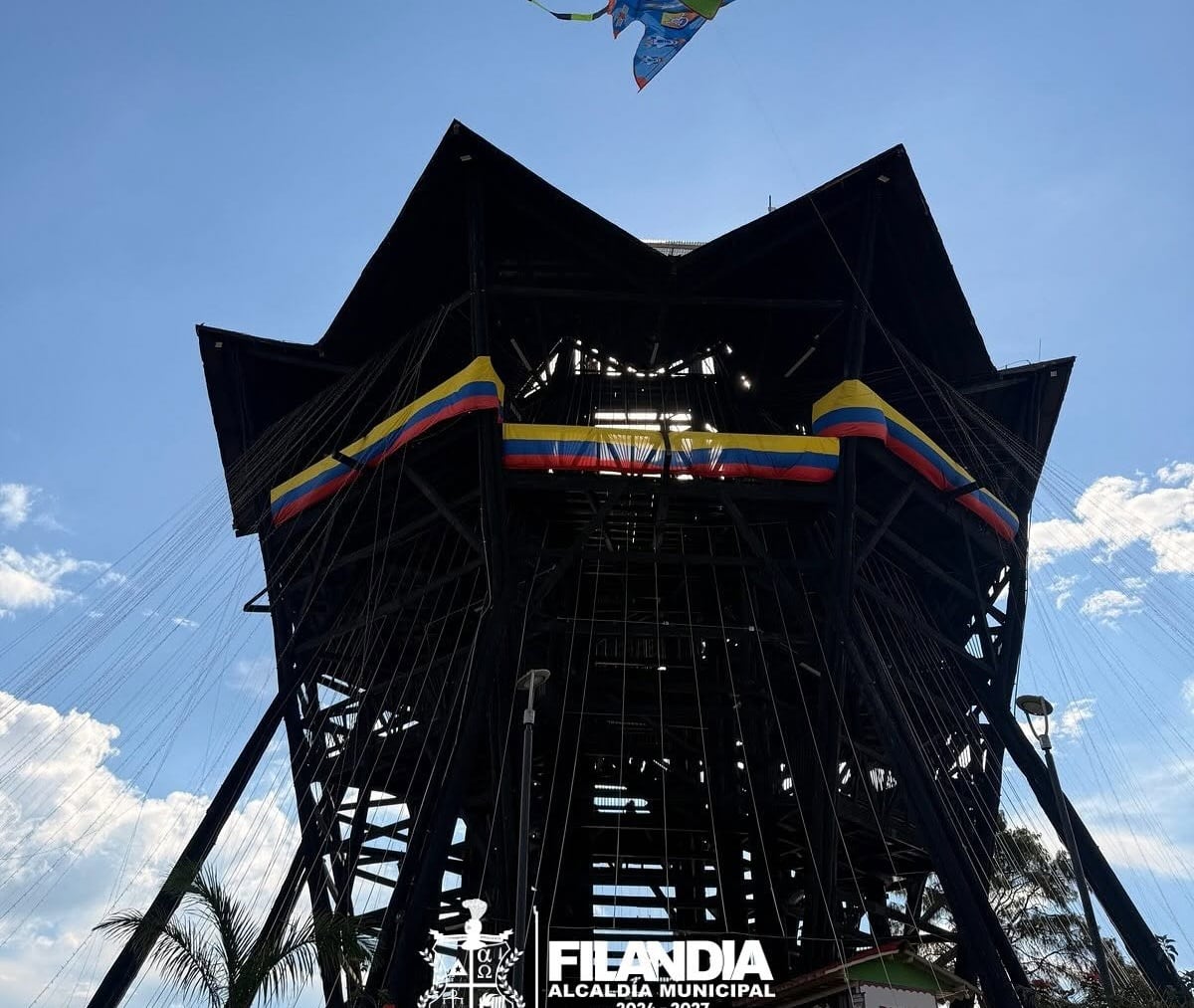 Mirador de la Colina Iluminada de Filandia, Quindío. Foto: Cortesía alcaldía Filandia